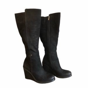 VINCE CAMUTO/JUSTINE TALL BOOTS/BLACK SUADE/SIZE10